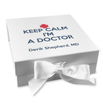 Medical Doctor Gift Box with Magnetic Lid - White (Personalized)