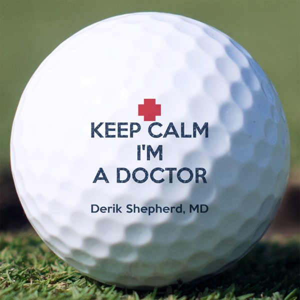 Custom Medical Doctor Golf Balls - Titleist Pro V1 - Set of 3 (Personalized)