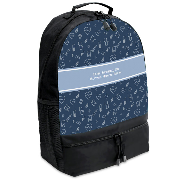 Custom Medical Doctor Backpacks - Black (Personalized)