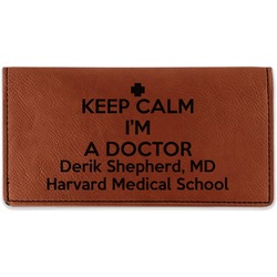 Medical Doctor Leatherette Checkbook Holder (Personalized)