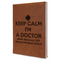 Medical Doctor Leather Sketchbook - Large - Single Sided - Angled View
