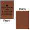 Medical Doctor Leatherette Sketchbooks - Large - Single Sided - Front & Back View