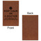 Medical Doctor Leatherette Sketchbooks - Small - Single Sided - Front & Back View