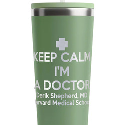 Medical Doctor RTIC Everyday Tumbler with Straw - 28oz - Light Green - Double-Sided (Personalized)