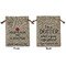 Medical Doctor Medium Burlap Gift Bag - Front and Back