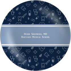 Medical Doctor Melamine Salad Plate - 8" (Personalized)