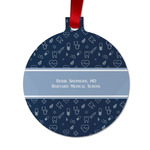 Medical Doctor Metal Ball Ornament - Double Sided w/ Name or Text