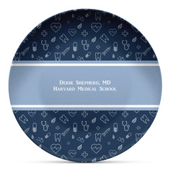 Medical Doctor Microwave Safe Plastic Plate - Composite Polymer (Personalized)
