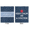 Medical Doctor Minky Blanket - 50"x60" - Double Sided - Front & Back