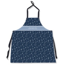 Medical Doctor Apron Without Pockets w/ Name or Text