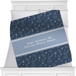 Medical Doctor Minky Blanket - Twin / Full - 80"x60" - Double Sided (Personalized)