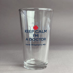 Medical Doctor Pint Glass - Full Color Logo (Personalized)