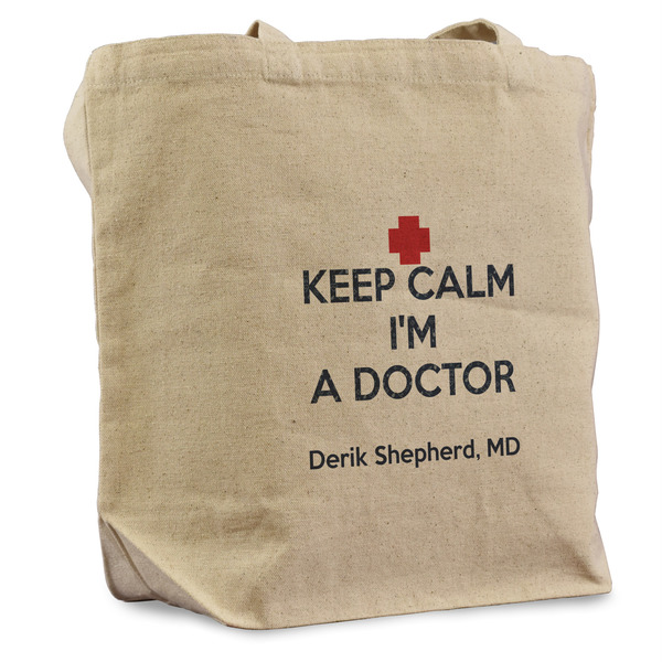 Custom Medical Doctor Reusable Cotton Grocery Bag - Single (Personalized)