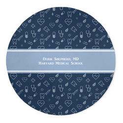 Medical Doctor 5' Round Indoor Area Rug (Personalized)
