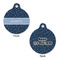 Medical Doctor Round Pet Tag - Front & Back