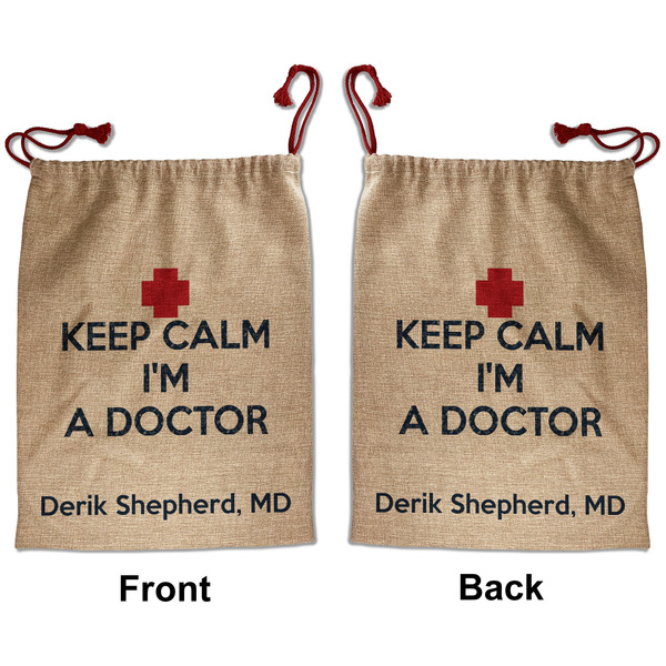 Custom Medical Doctor Santa Sack - Front & Back (Personalized)