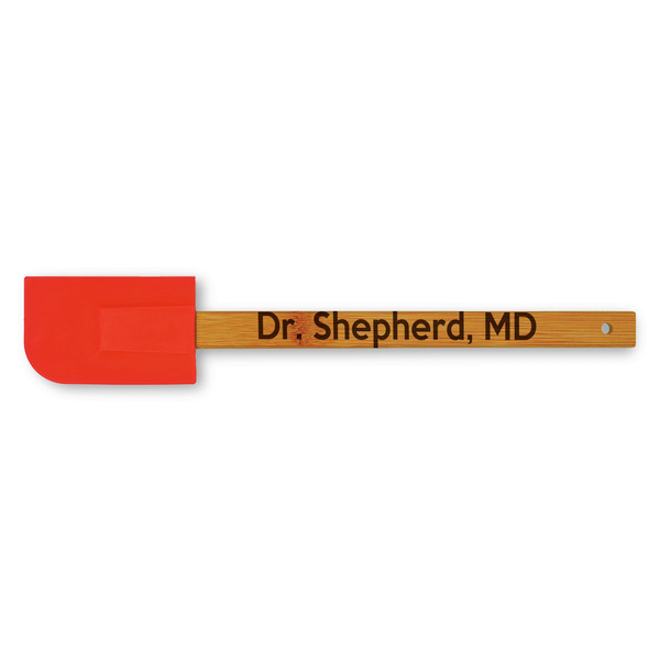 Custom Medical Doctor Silicone Spatula - Red (Personalized)