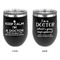 Medical Doctor Stainless Wine Tumblers - Black - Double Sided - Approval