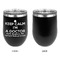 Medical Doctor Stainless Wine Tumblers - Black - Single Sided - Approval