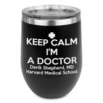 Medical Doctor Stemless Wine Tumbler - 5 Color Choices - Stainless Steel  (Personalized)