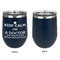 Medical Doctor Stainless Wine Tumblers - Navy - Single Sided - Approval