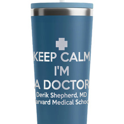 Medical Doctor RTIC Everyday Tumbler with Straw - 28oz - Steel Blue - Double-Sided (Personalized)