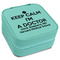 Medical Doctor Travel Jewelry Boxes - Leatherette - Teal - Angled View