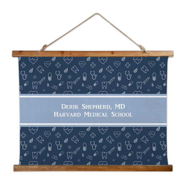 Custom Medical Doctor Wall Hanging Tapestry - Wide (Personalized)