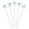 Medical Doctor White Plastic 5.5" Stir Stick - Fan View