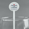 Medical Doctor White Plastic 5.5" Stir Stick - Round - Main