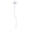 Medical Doctor White Plastic 7" Stir Stick - Oval - Single Stick