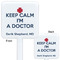 Medical Doctor White Plastic Stir Stick - Double Sided - Approval