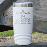 Medical Doctor 20 oz Stainless Steel Tumbler - White - Single Sided (Personalized)