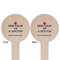 Medical Doctor Wooden 6" Food Pick - Round - Double Sided - Front & Back