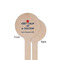 Medical Doctor Wooden 6" Stir Stick - Round - Single Sided - Front & Back