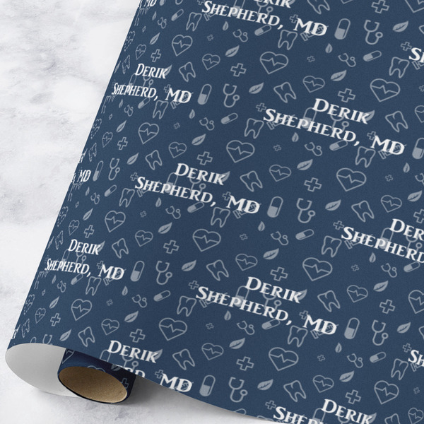 Custom Medical Doctor Wrapping Paper Roll - Large - Matte (Personalized)