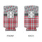 Red & Gray Dots and Plaid 12oz Tall Can Sleeve - APPROVAL