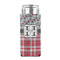 Red & Gray Dots and Plaid 12oz Tall Can Sleeve - FRONT (on can)