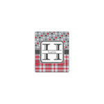 Red & Gray Dots and Plaid Canvas Print - 8x10 (Personalized)