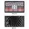 Red & Gray Dots and Plaid Bar Mat - Small - APPROVAL