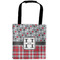 Red & Gray Dots and Plaid Car Bag - Main