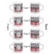 Red & Gray Dots and Plaid Espresso Cup Set of 4 - Apvl