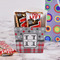 Red & Gray Dots and Plaid French Fry Favor Box - w/ Treats View