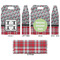 Red & Gray Dots and Plaid Gable Favor Box - Approval