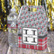 Red & Gray Dots and Plaid Gable Favor Box - In Context