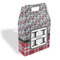 Red & Gray Dots and Plaid Gable Favor Box - Main