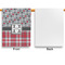 Red & Gray Dots and Plaid House Flags - Single Sided - APPROVAL