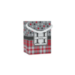 Red & Gray Dots and Plaid Jewelry Gift Bags - Gloss (Personalized)