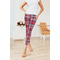 Red & Gray Dots and Plaid Ladies Leggings - LIFESTYLE 2