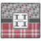 Red & Gray Dots and Plaid Medium Gaming Mats - APPROVAL